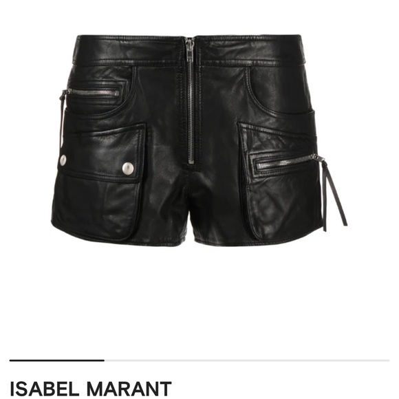 💯Brand new ISABEL MARANT zip-up leather shorts - Picture 1 of 8